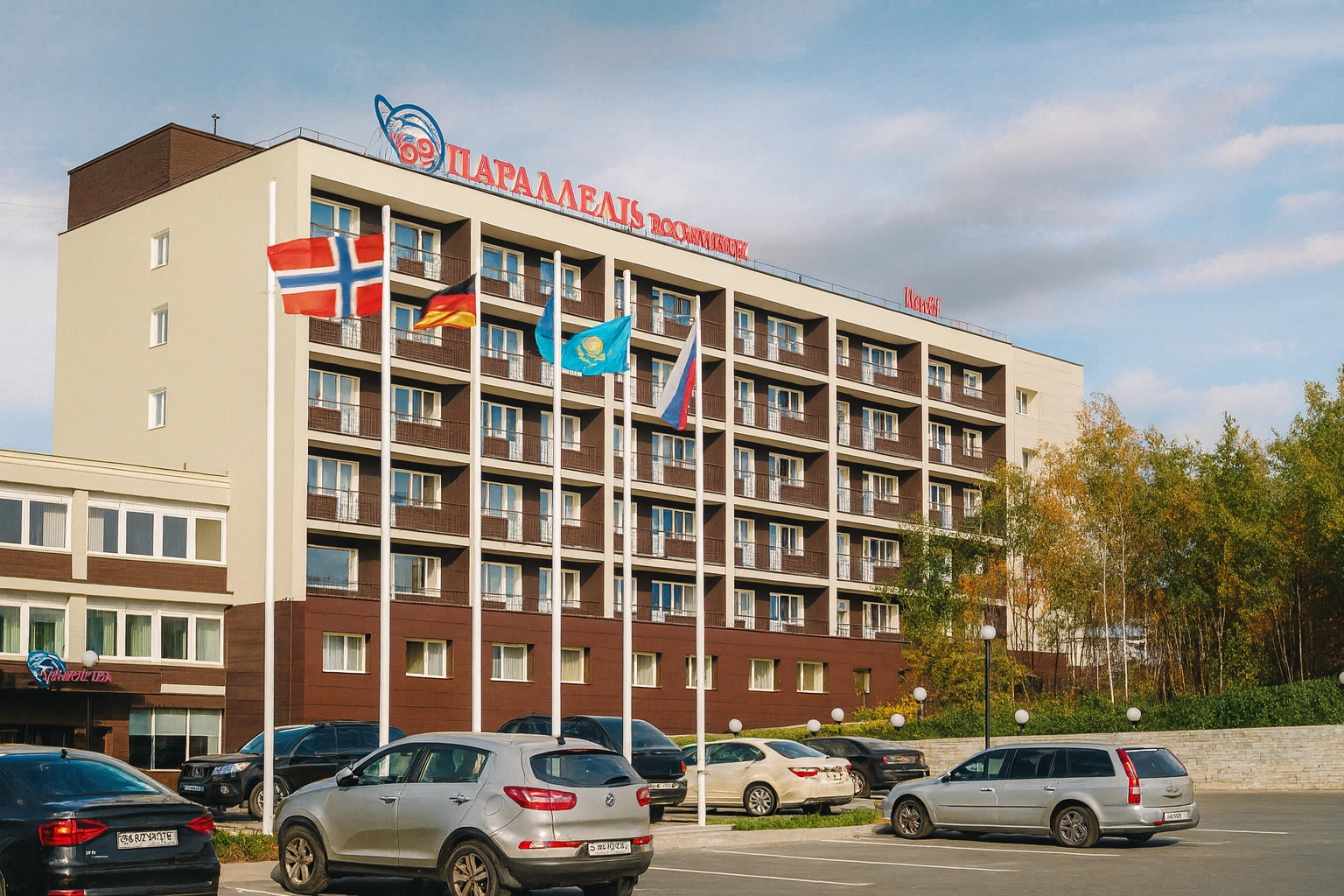 Parking by the Hotel