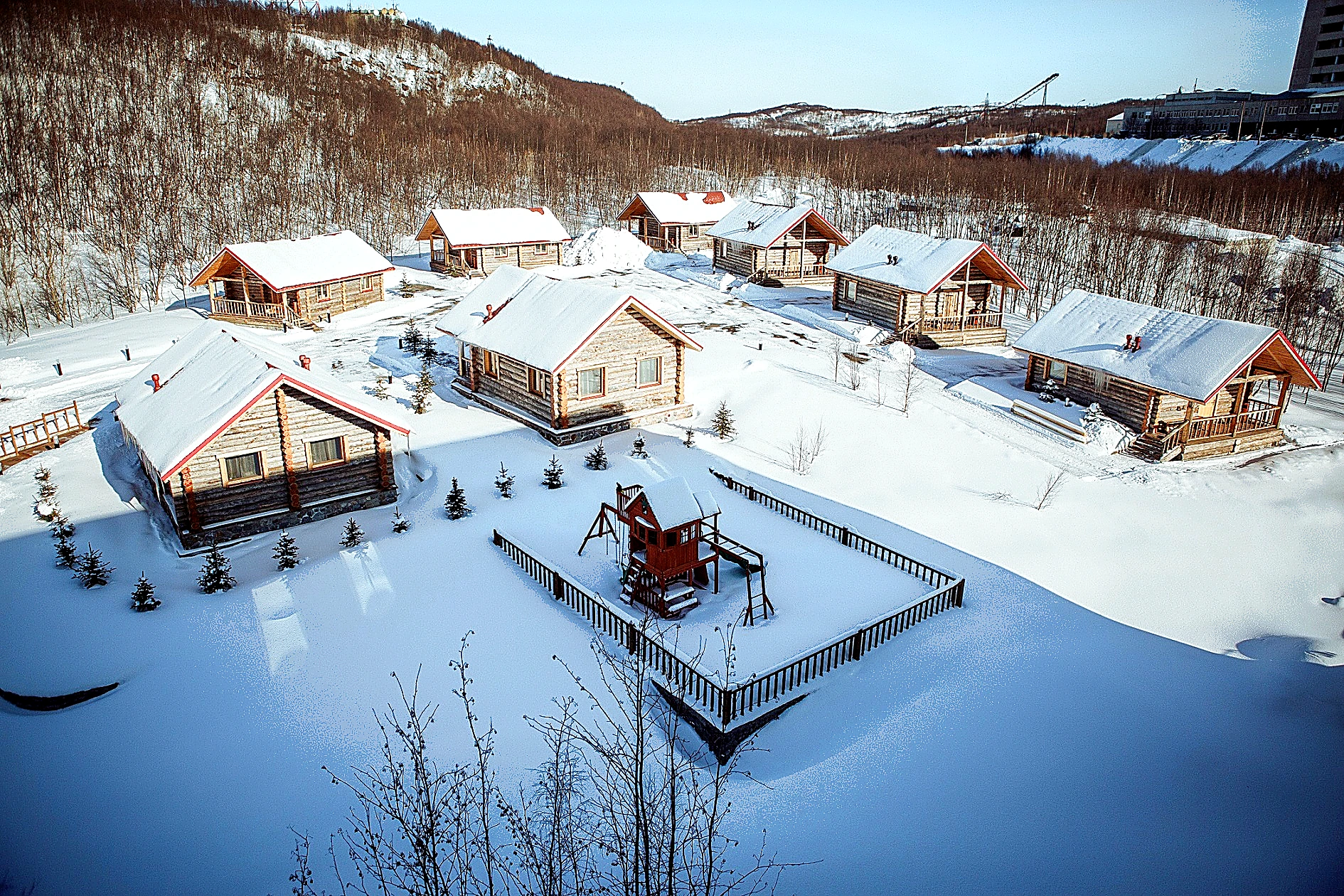 Winter village enhanced